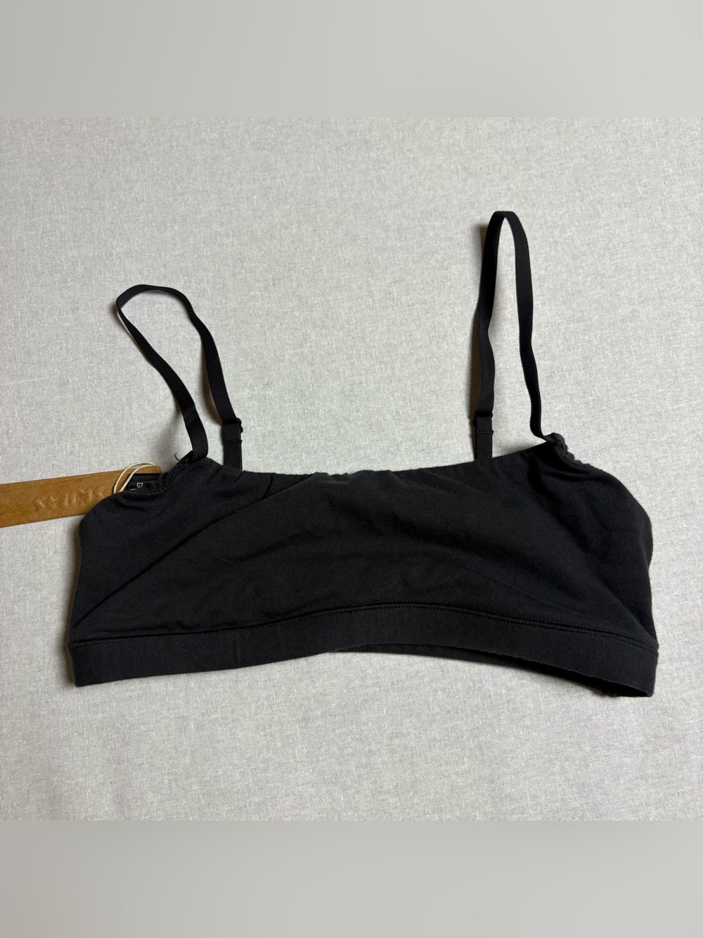Skims Cotton Jersey scoop Bralette size XS new with tags  black
